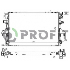 PR 9567A5 PROFIT Радиатор, охлаждение двигателя