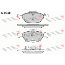 BL2563A1 FTE Комплект тормозных колодок, дисковый тормоз