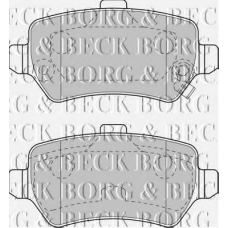 BBP1777 BORG & BECK Комплект тормозных колодок, дисковый тормоз