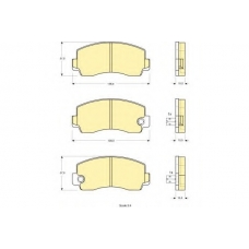 6102129 GIRLING Комплект тормозных колодок, дисковый тормоз
