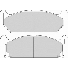FD6291A NECTO Комплект тормозных колодок, дисковый тормоз
