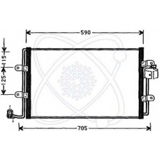 30B0049 ELECTRO AUTO Конденсатор, кондиционер