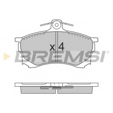 BP2700 BREMSI Комплект тормозных колодок, дисковый тормоз