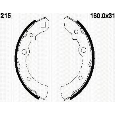 8100 14215 TRIDON Brake shoes