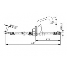 1 987 481 364 BOSCH Тормозной шланг