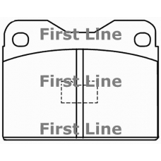 FBP1048 FIRST LINE Комплект тормозных колодок, дисковый тормоз