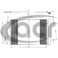 300439 ACR Конденсатор, кондиционер