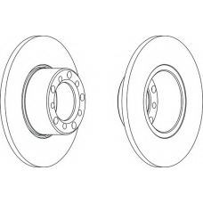 DDF008-1 FERODO Тормозной диск