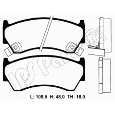 IBD-1191 IPS Parts Комплект тормозных колодок, дисковый тормоз