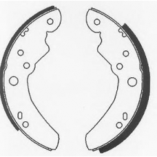 BS581 QUINTON HAZELL Комплект тормозных колодок