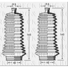 BSG3249 BORG & BECK Пыльник, рулевое управление