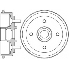 VBE622 MOTAQUIP Тормозной барабан