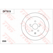 DF7919 TRW Тормозной диск