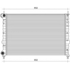350213898000 MAGNETI MARELLI Радиатор, охлаждение двигателя