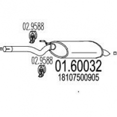 01.60032 MTS Глушитель выхлопных газов конечный