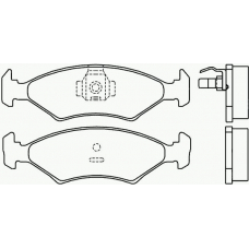 P 24 006 BREMBO Комплект тормозных колодок, дисковый тормоз