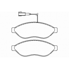 P 61 090 BREMBO Комплект тормозных колодок, дисковый тормоз