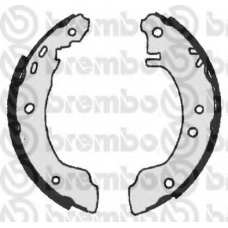 S 56 505 BREMBO Комплект тормозных колодок