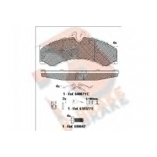 RB1126-203 R BRAKE Комплект тормозных колодок, дисковый тормоз