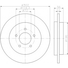 MDC2115 MINTEX Тормозной диск