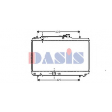 320390N AKS DASIS Радиатор, охлаждение двигателя