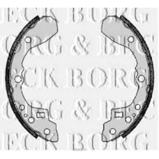 BBS6274 BORG & BECK Комплект тормозных колодок