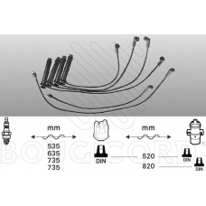 7214 BOUGICORD Комплект проводов зажигания