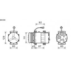 NHK008 AVA Компрессор, кондиционер