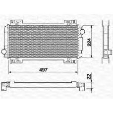 350213461000 MAGNETI MARELLI Радиатор, охлаждение двигател