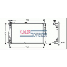 5201201 KUHLER SCHNEIDER Радиатор, охлаждение двигател