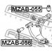 MZAB-056 FEBEST Подвеска, рычаг независимой подвески колеса