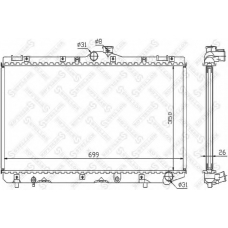 10-25423-SX STELLOX Радиатор, охлаждение двигателя