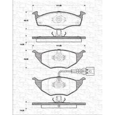 363702161211 MAGNETI MARELLI Комплект тормозных колодок, дисковый тормоз