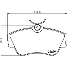 8DB 355 018-071 HELLA PAGID Комплект тормозных колодок, дисковый тормоз