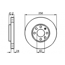 0 986 478 881 BOSCH Тормозной диск