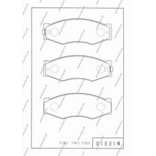 N360N08 NPS Комплект тормозных колодок, дисковый тормоз