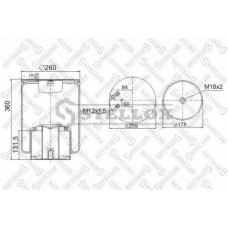 90-48821-SX STELLOX Кожух пневматической рессоры