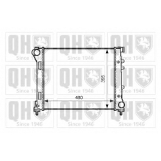 QER1643 QUINTON HAZELL Радиатор, охлаждение двигателя