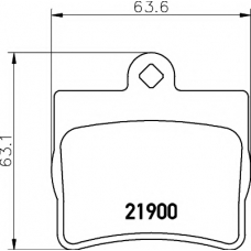 8DB 355 008-311 HELLA PAGID Комплект тормозных колодок, дисковый тормоз