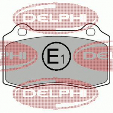 LP1700 DELPHI Комплект тормозных колодок, дисковый тормоз