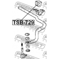 TSB-729 FEBEST Опора, стабилизатор