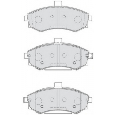 FD7216A NECTO Комплект тормозных колодок, дисковый тормоз