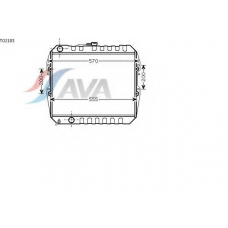 TO2183 AVA Радиатор, охлаждение двигателя