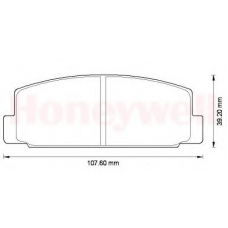 572490B BENDIX Комплект тормозных колодок, дисковый тормоз