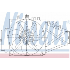 85190 NISSENS Вентилятор, охлаждение двигателя