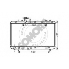 306040 SOMORA Радиатор, охлаждение двигателя