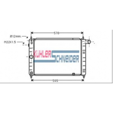 0602901 KUHLER SCHNEIDER Радиатор, охлаждение двигател