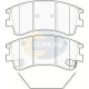 CBP3950 COMLINE Комплект тормозных колодок, дисковый тормоз