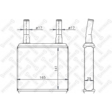 10-35113-SX STELLOX Теплообменник, отопление салона