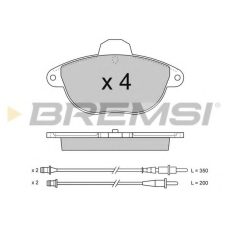 BP2737 BREMSI Комплект тормозных колодок, дисковый тормоз